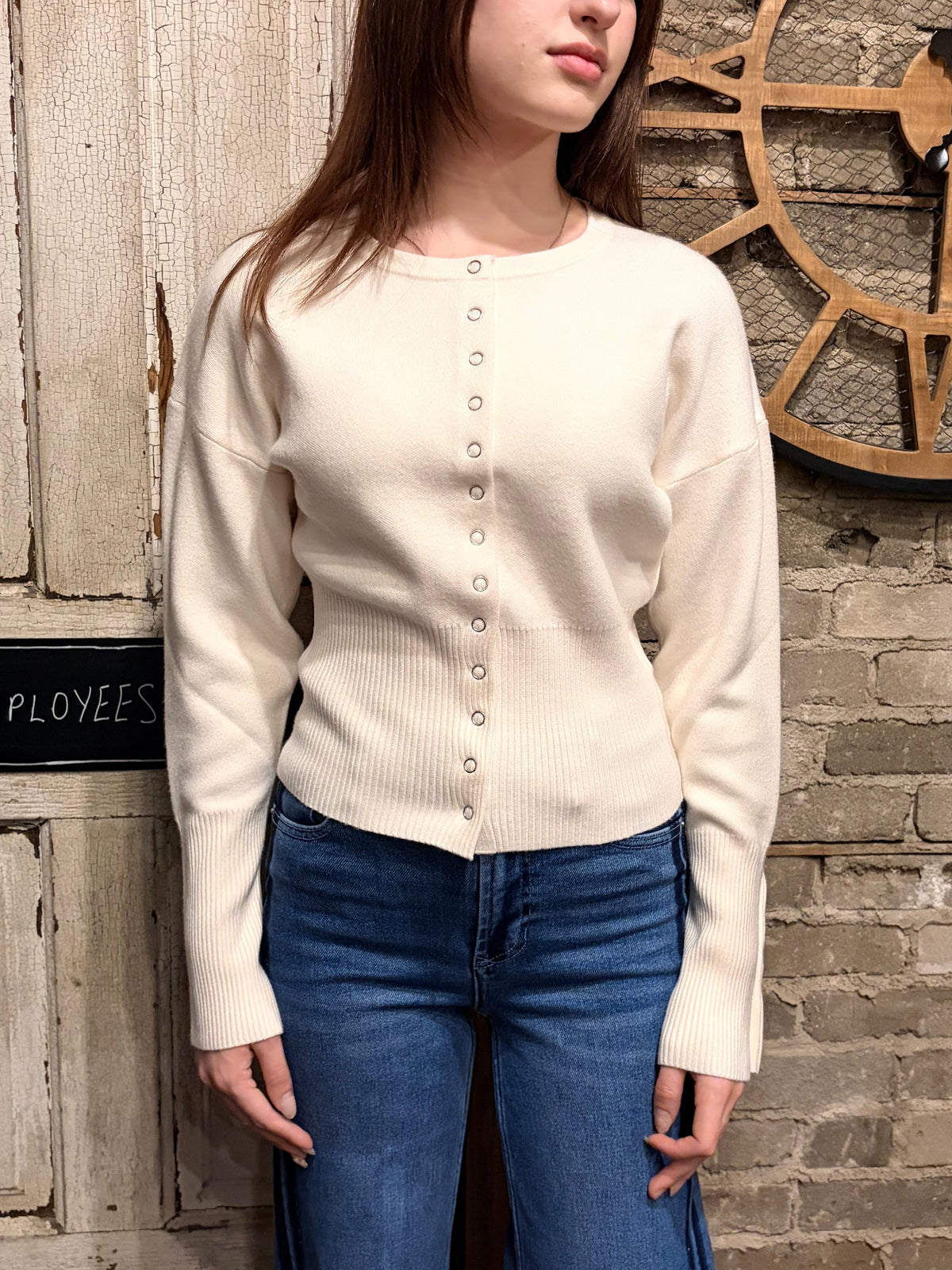 Button Cardi