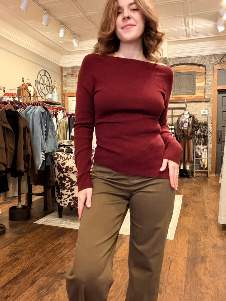 Burgundy Long Sleeve