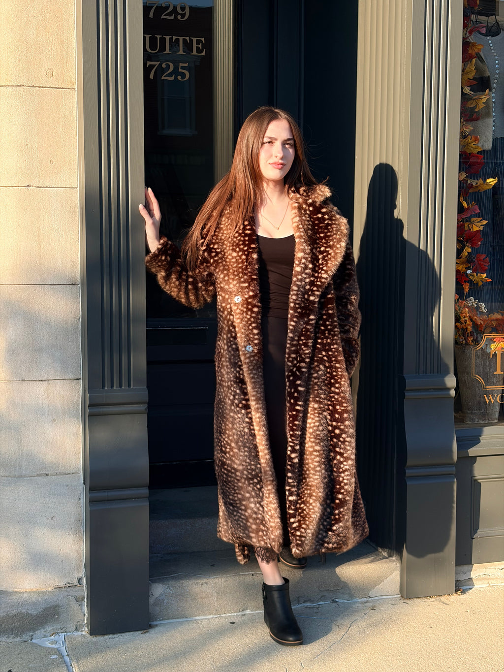 Fawn Full Length Coat