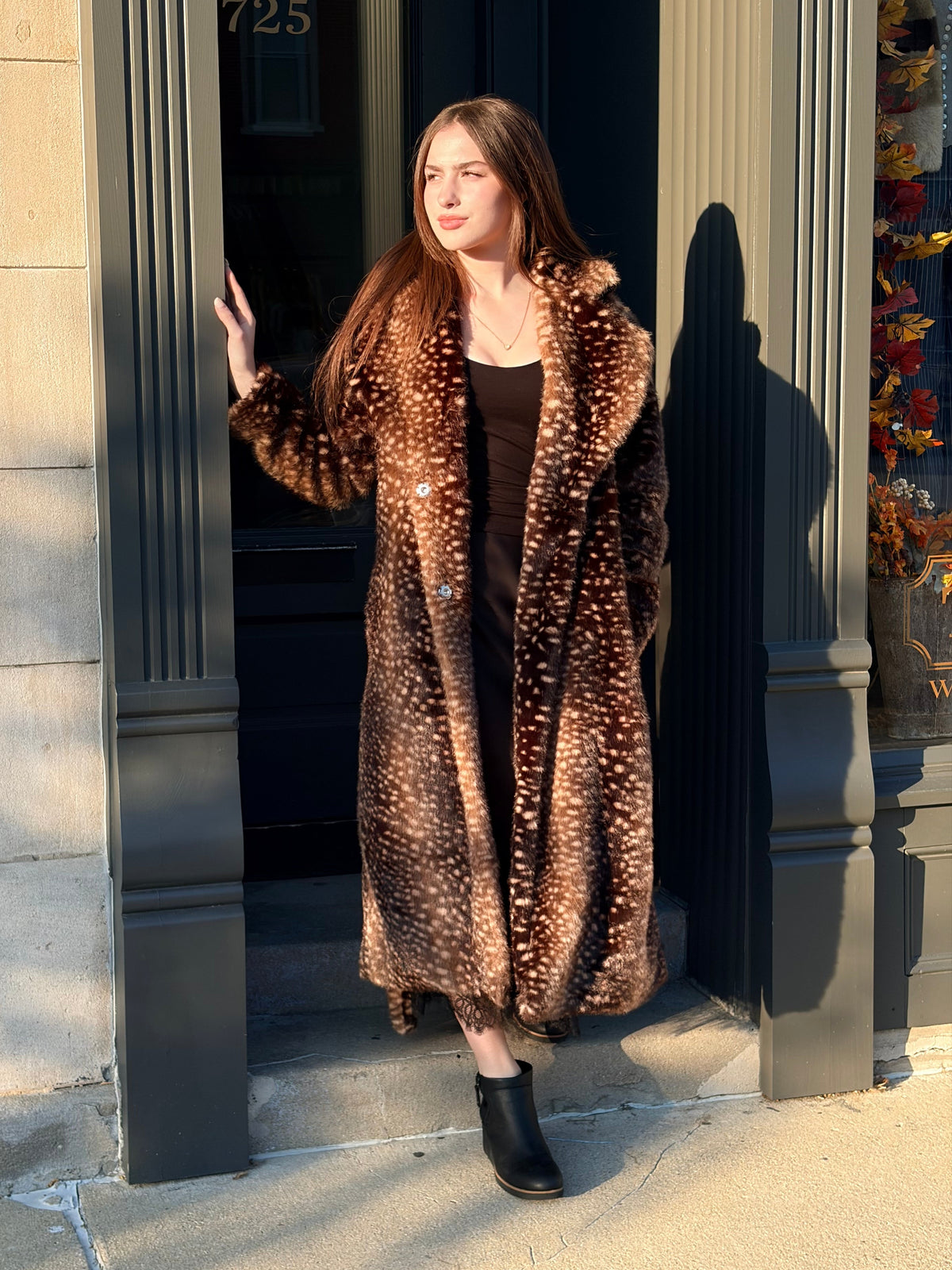 Fawn Full Length Coat