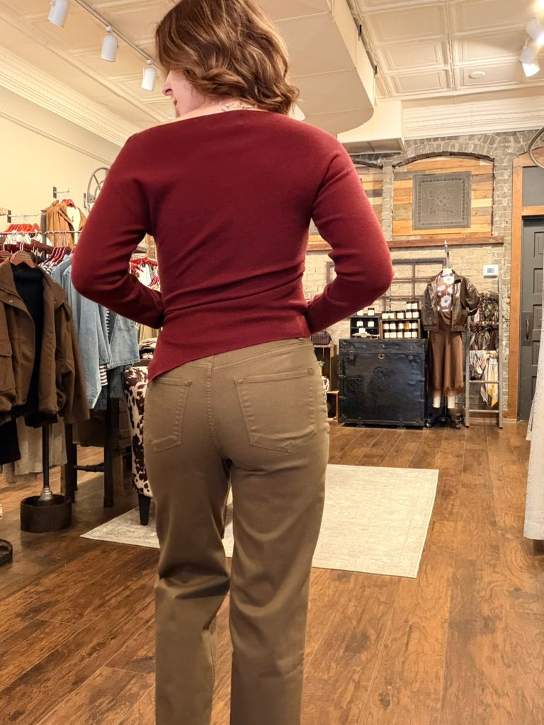 Burgundy Long Sleeve