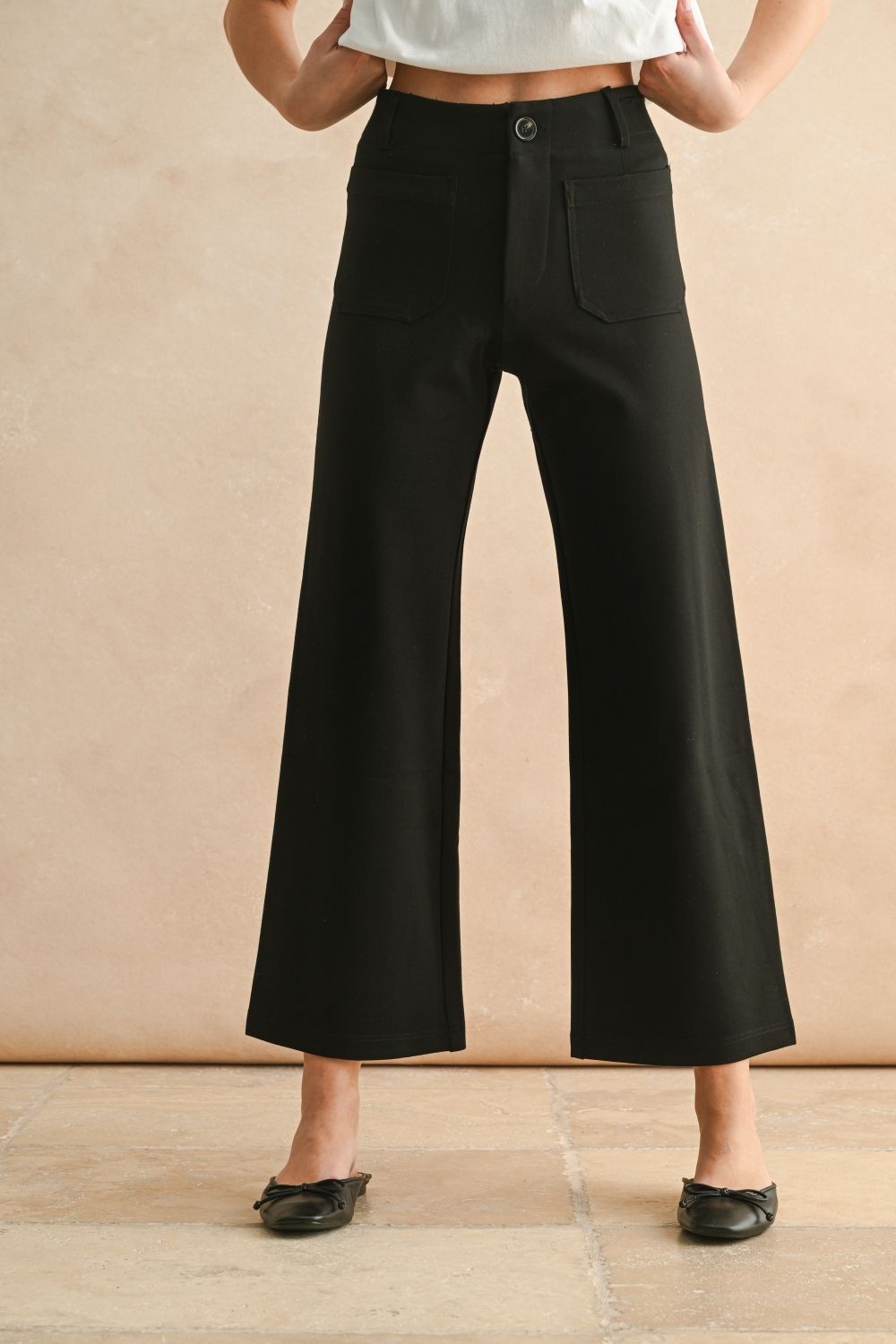 Black Crop Pants