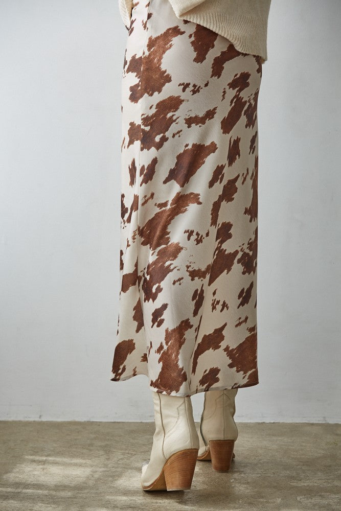 Cow Print Skirt