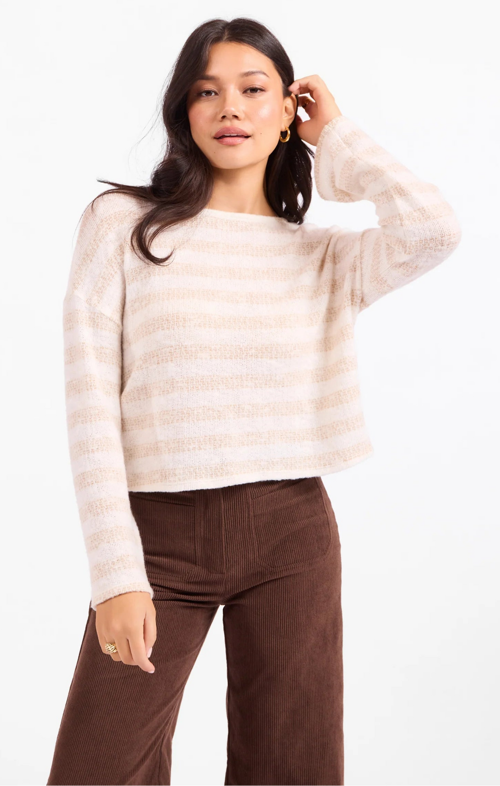 Stripe Crew Sweater