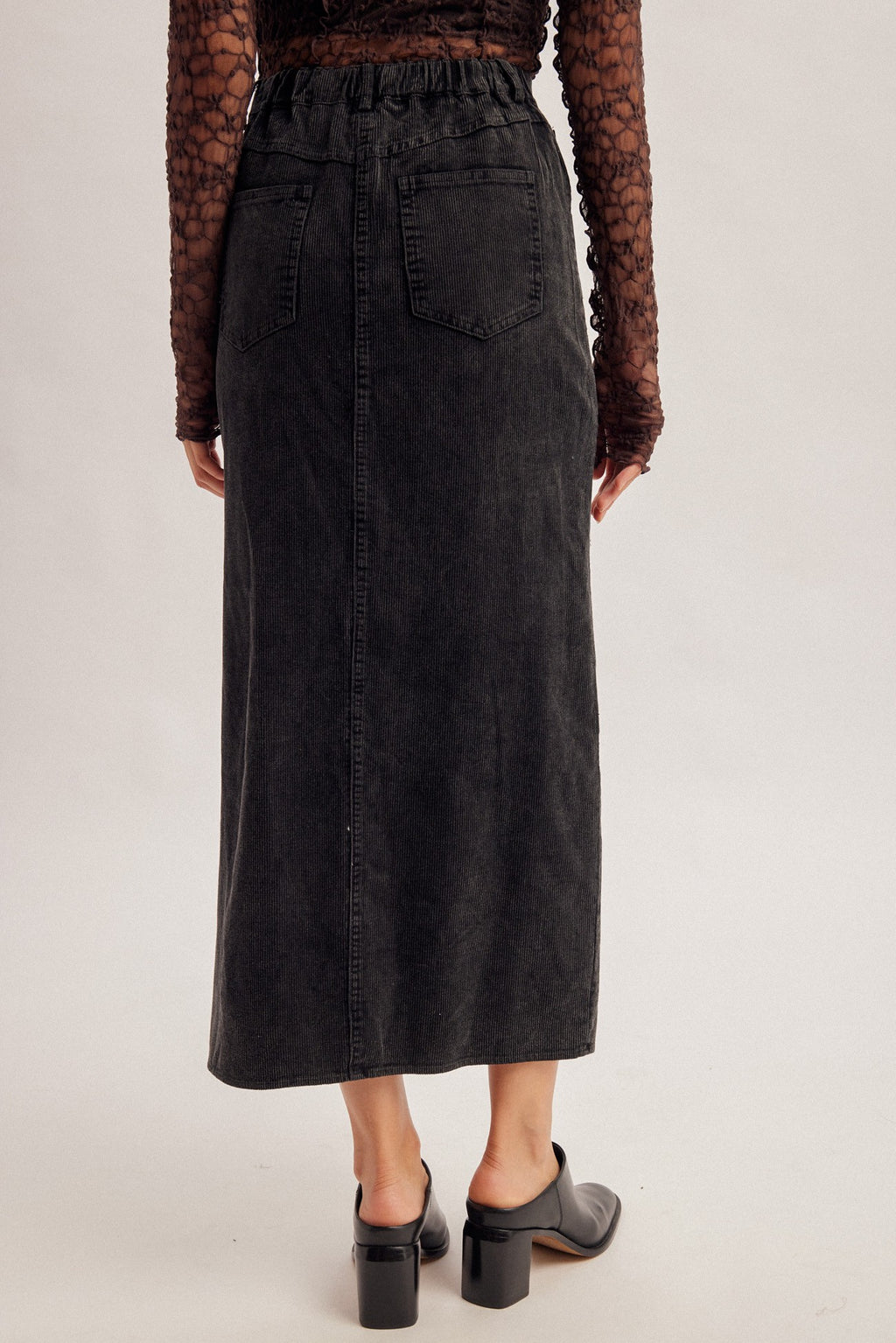 Corduroy Midi Skirt