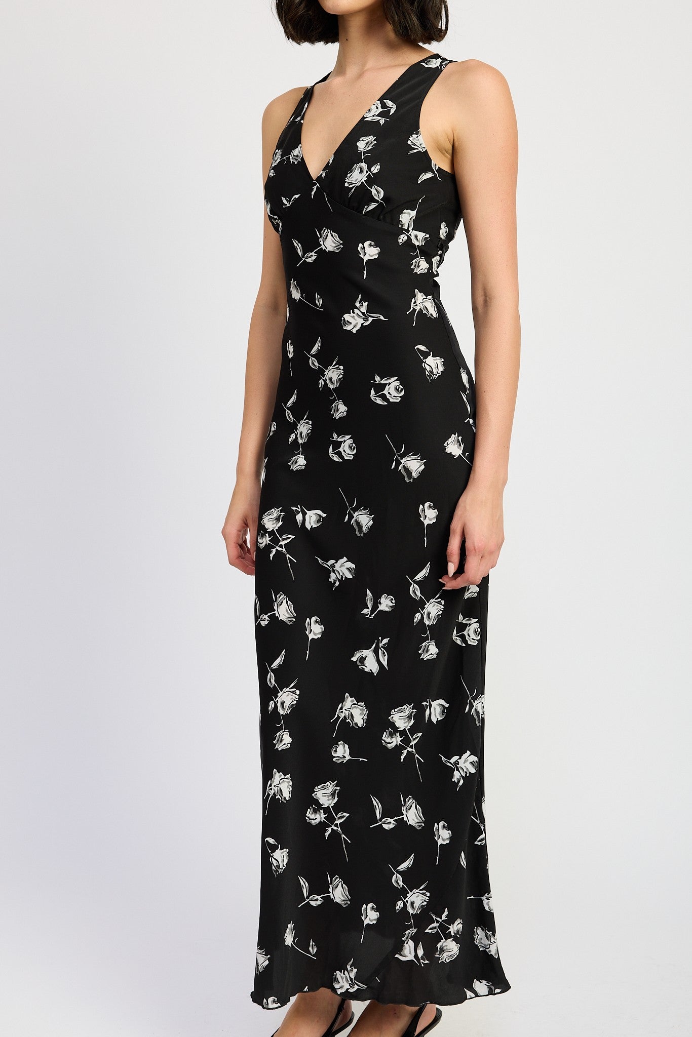 Black Floral Dress