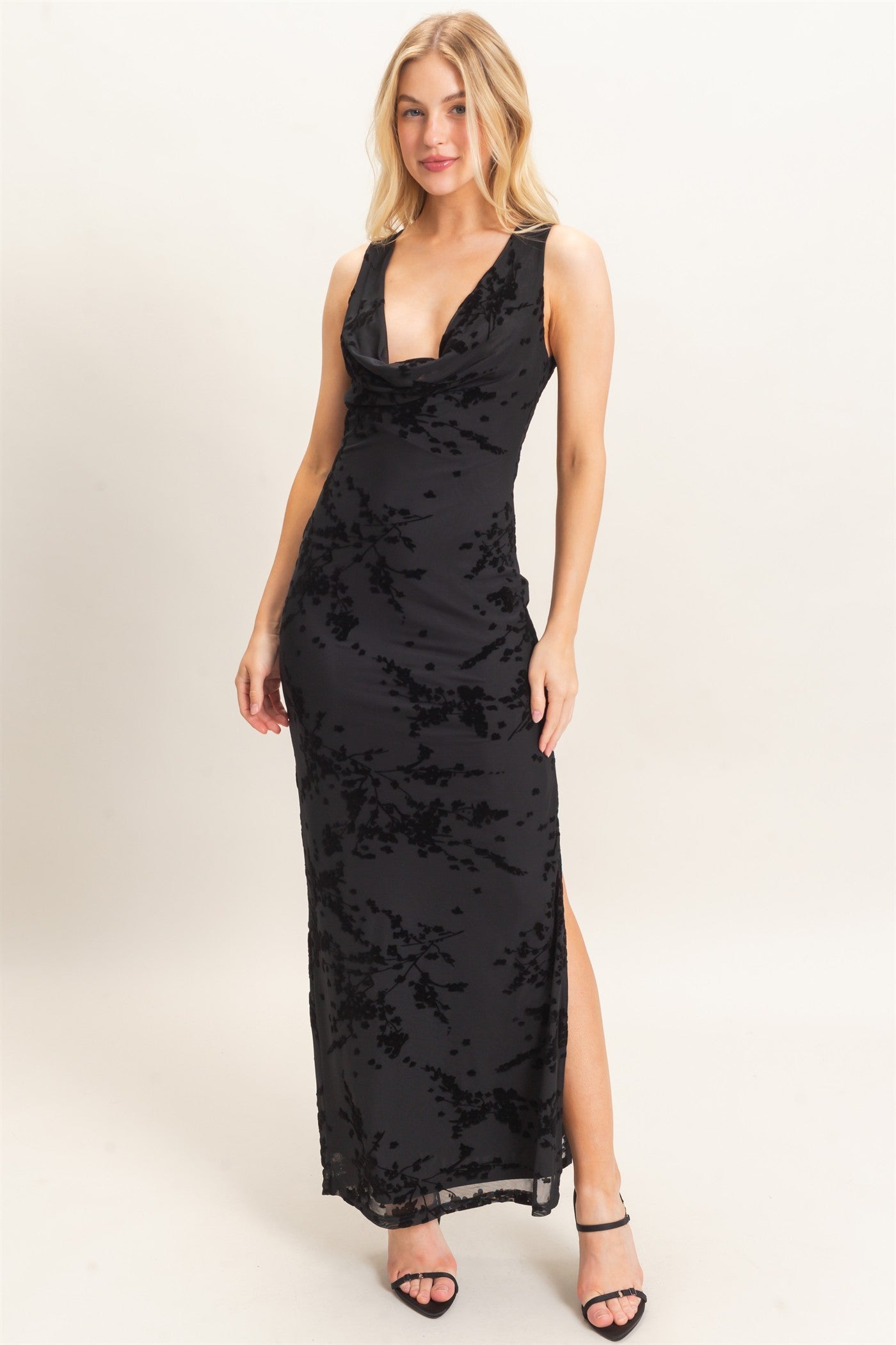 Velvet Floral Dress