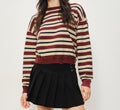 Burgundy Stripe Sweater
