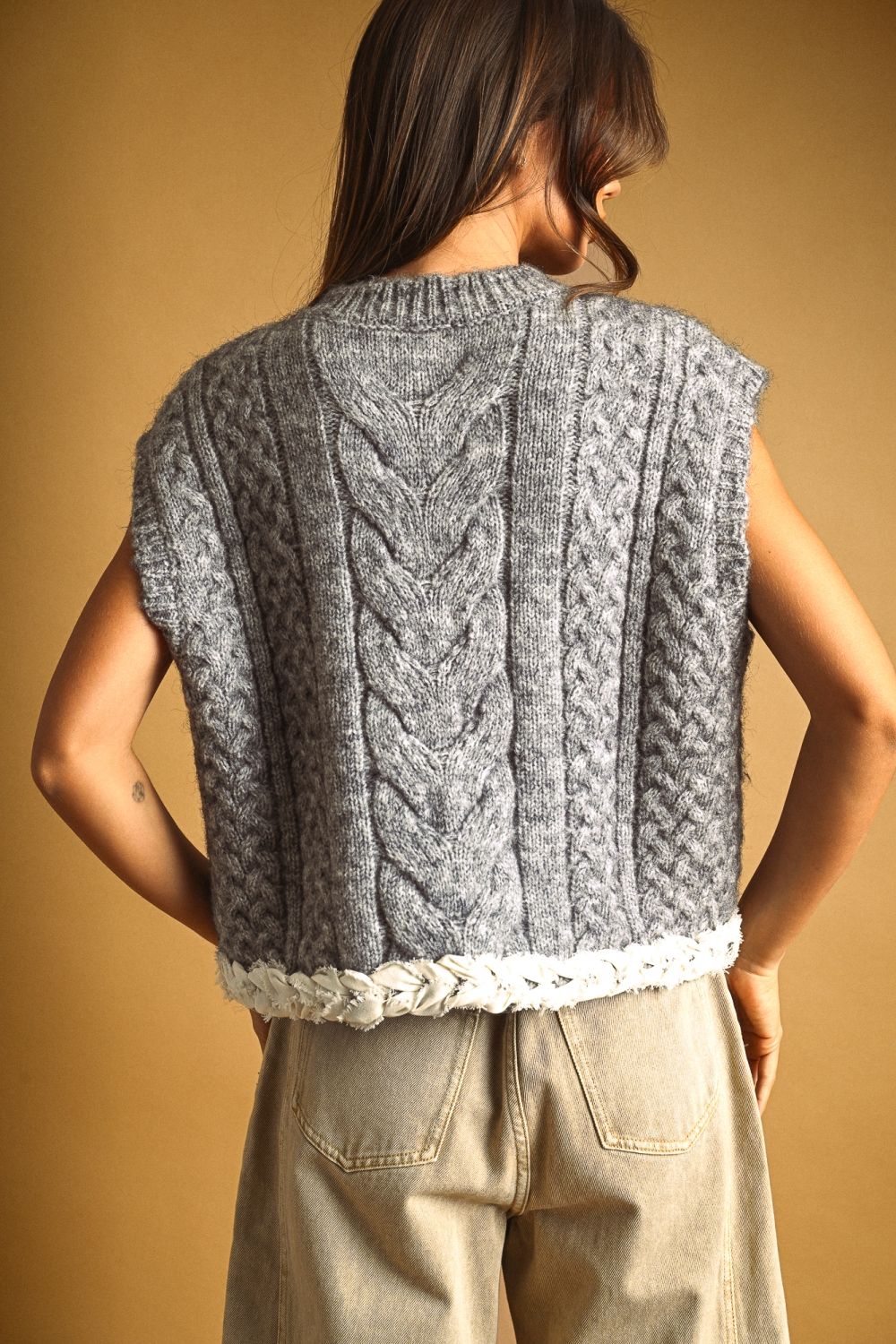 Cable Knit Top