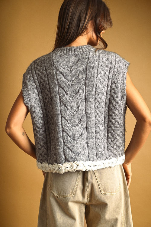 Cable Knit Top