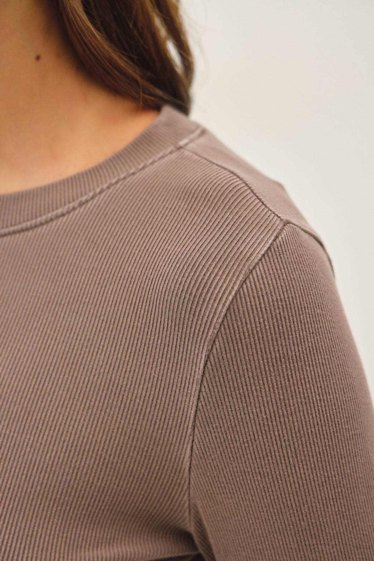 Ribbed Crewneck