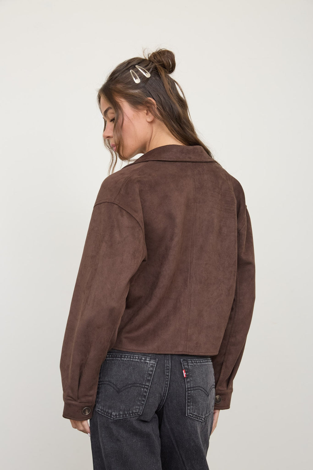 Crop Suede Jacket