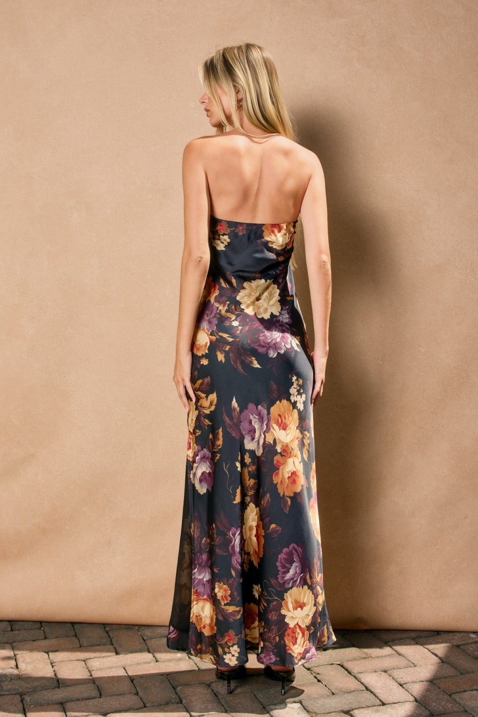 Floral Strapless Dress
