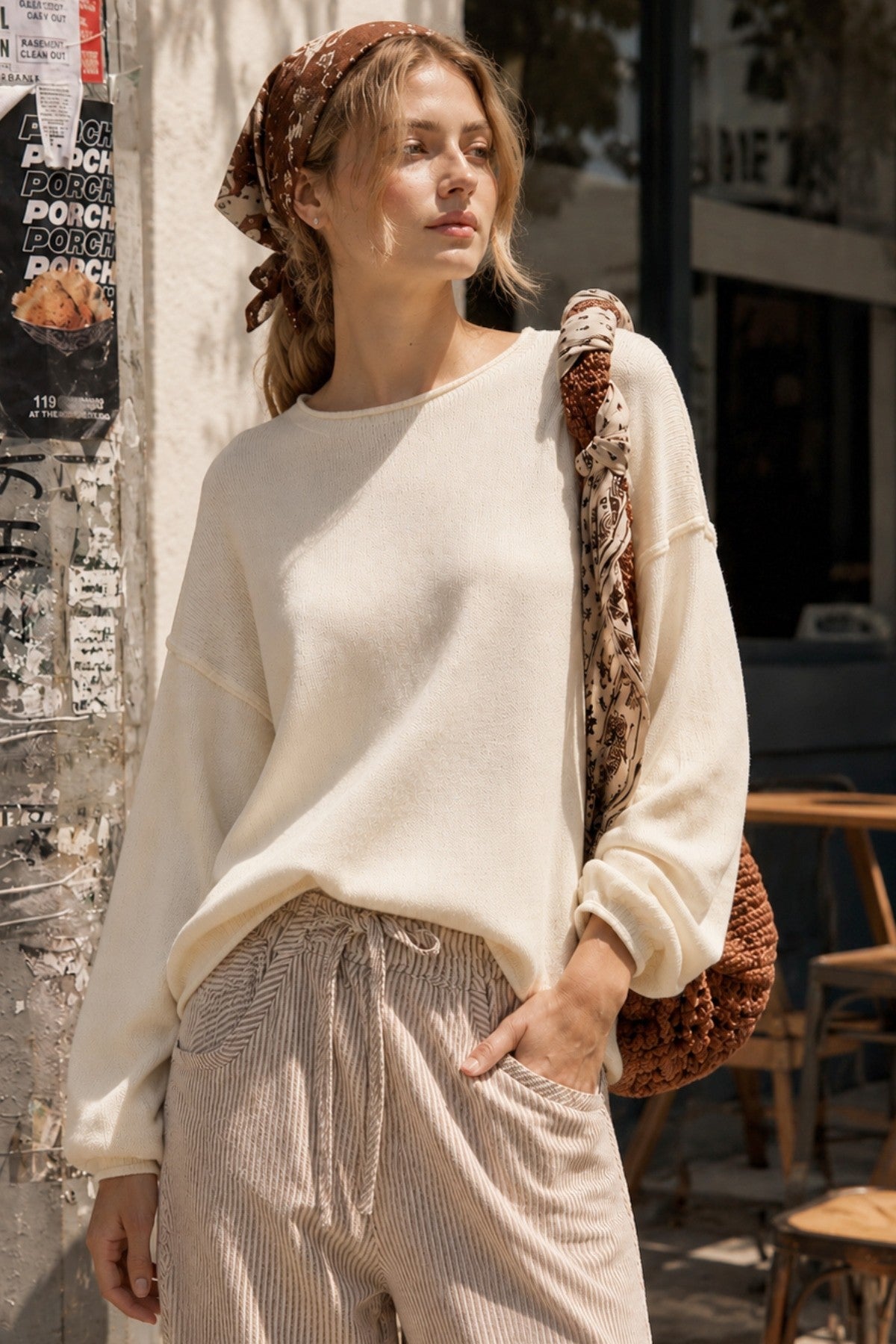 Drop Shoulder Sweater