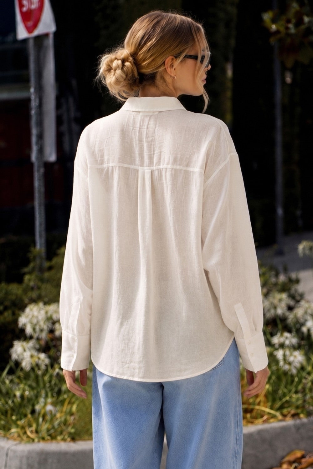Ecru Button Down