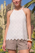 Embroidered Halter
