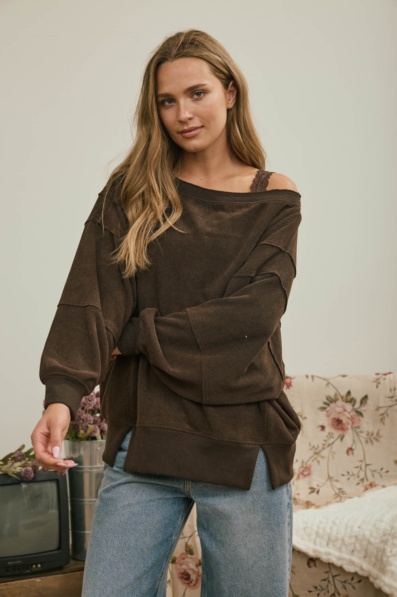 Exposed Seam Pullover