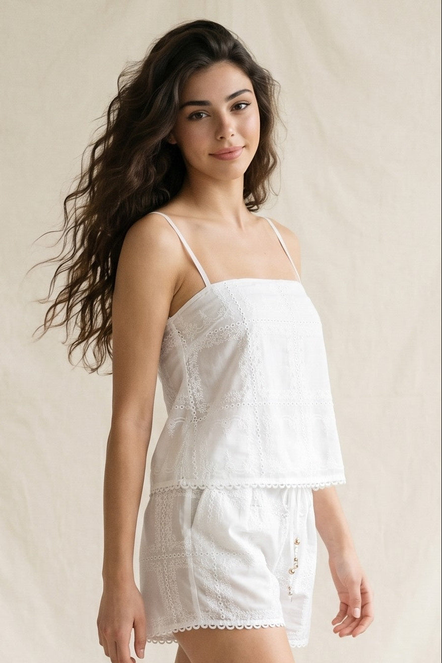 Eyelet Cami