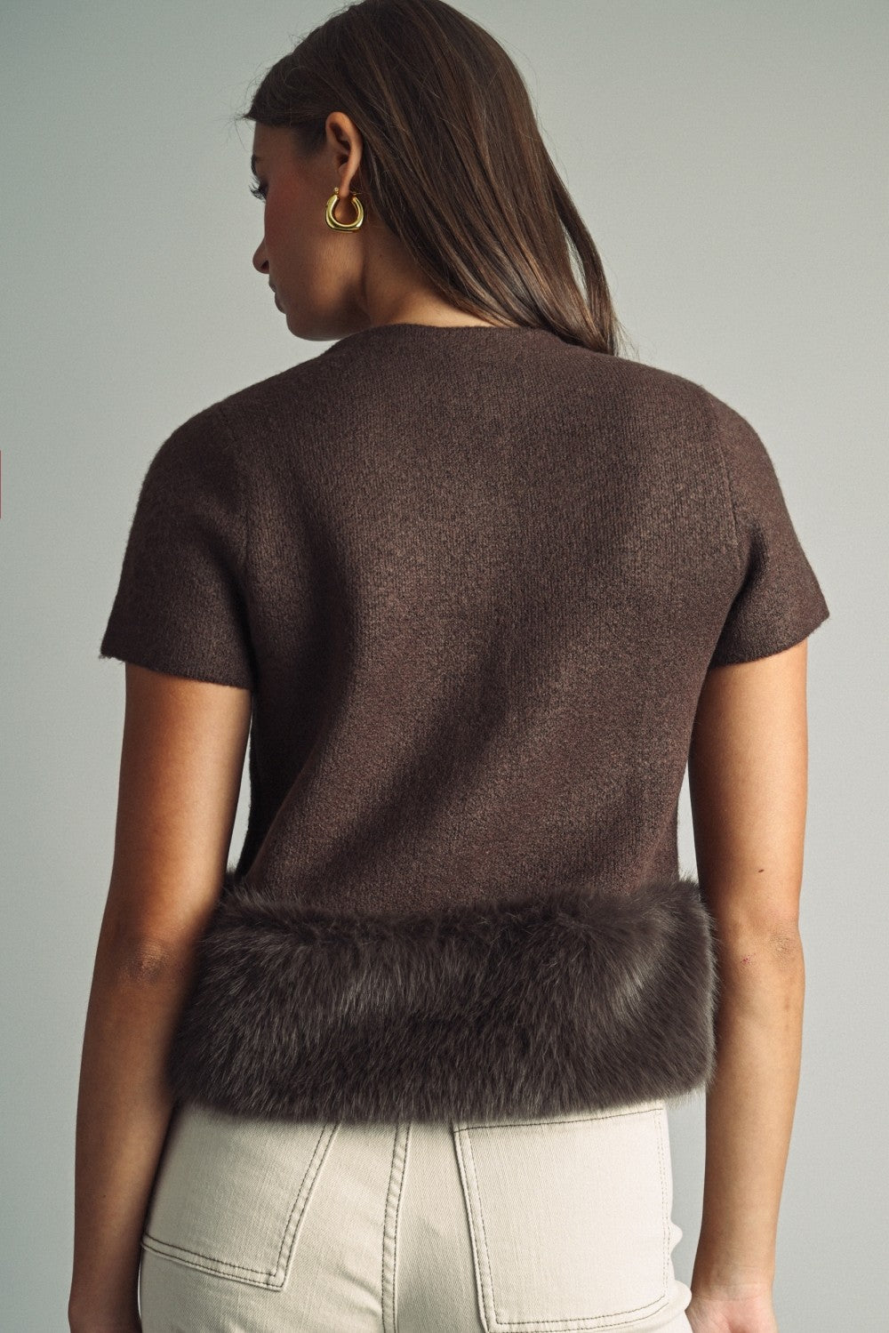 Fur Hem Top