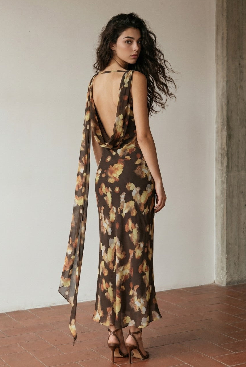 Fall Floral Dress