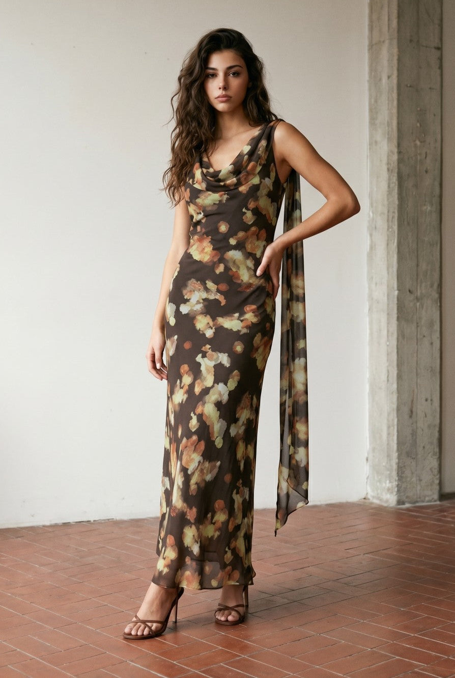 Fall Floral Dress