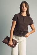 Fur Hem Top