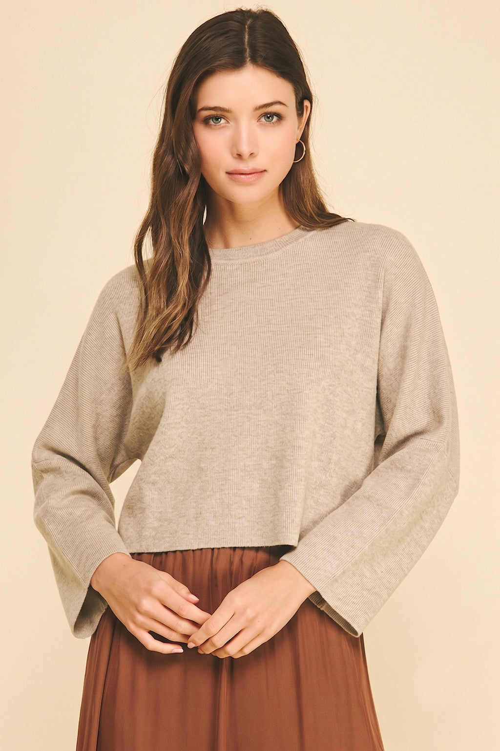 Gathered Back Sweater