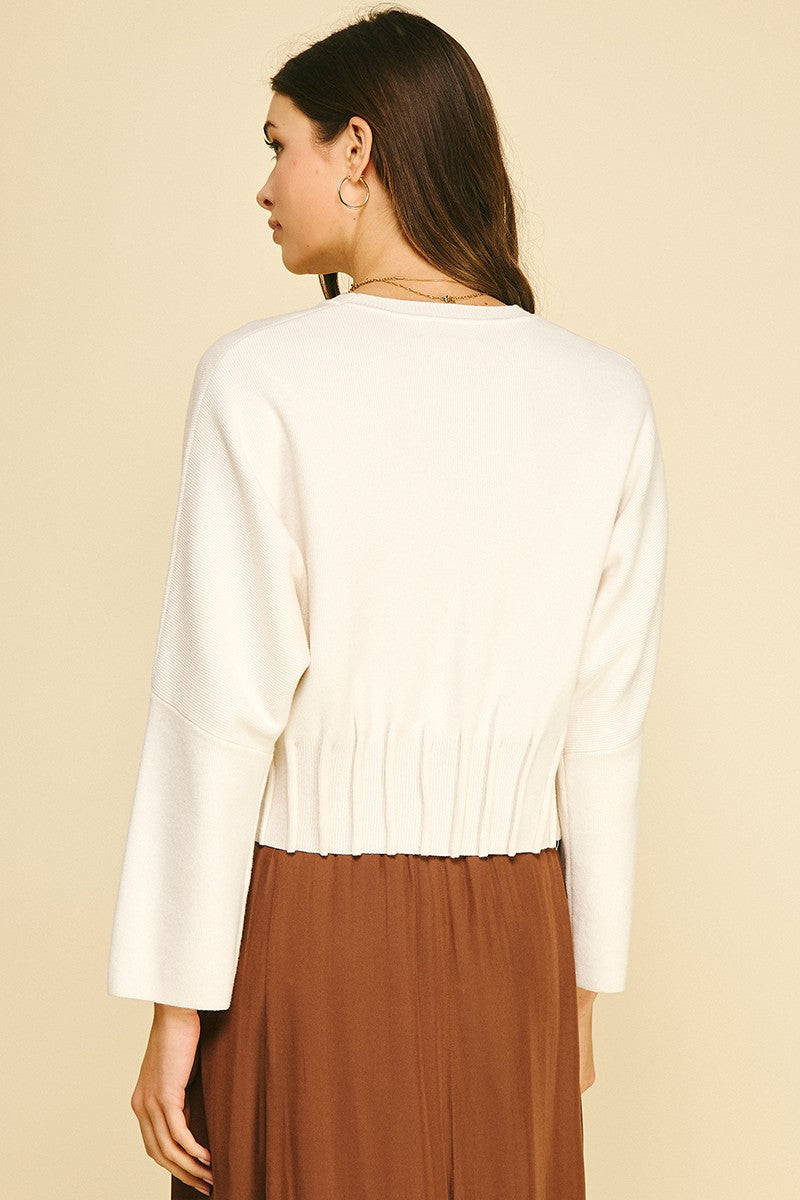 Gathered Back Sweater