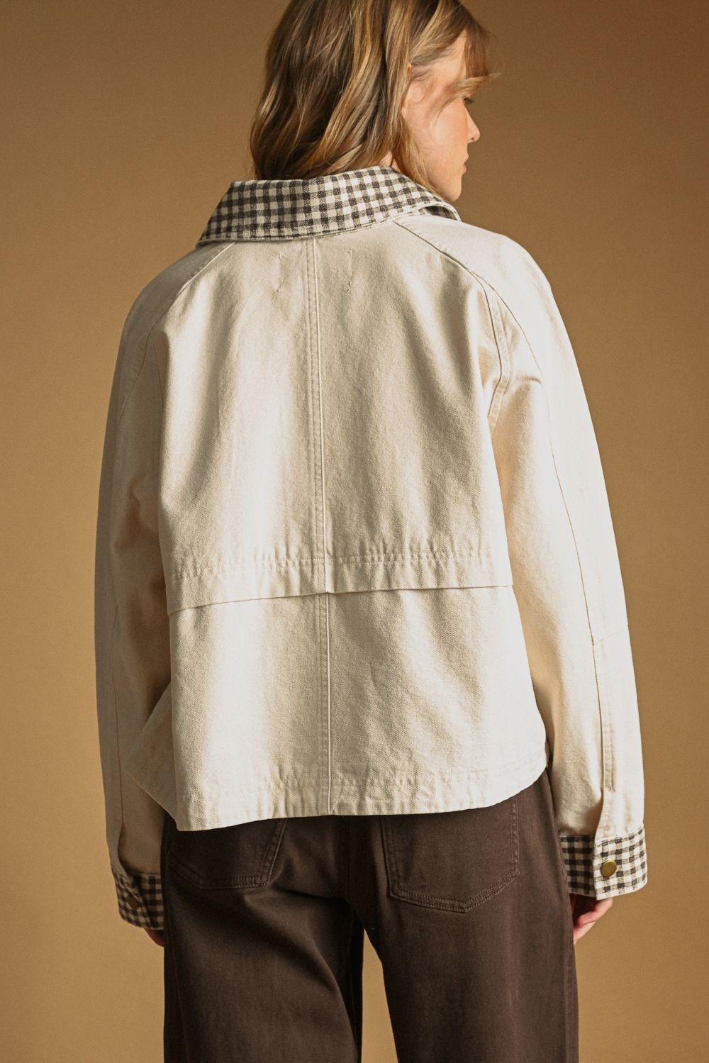 Gingham Twill Jacket