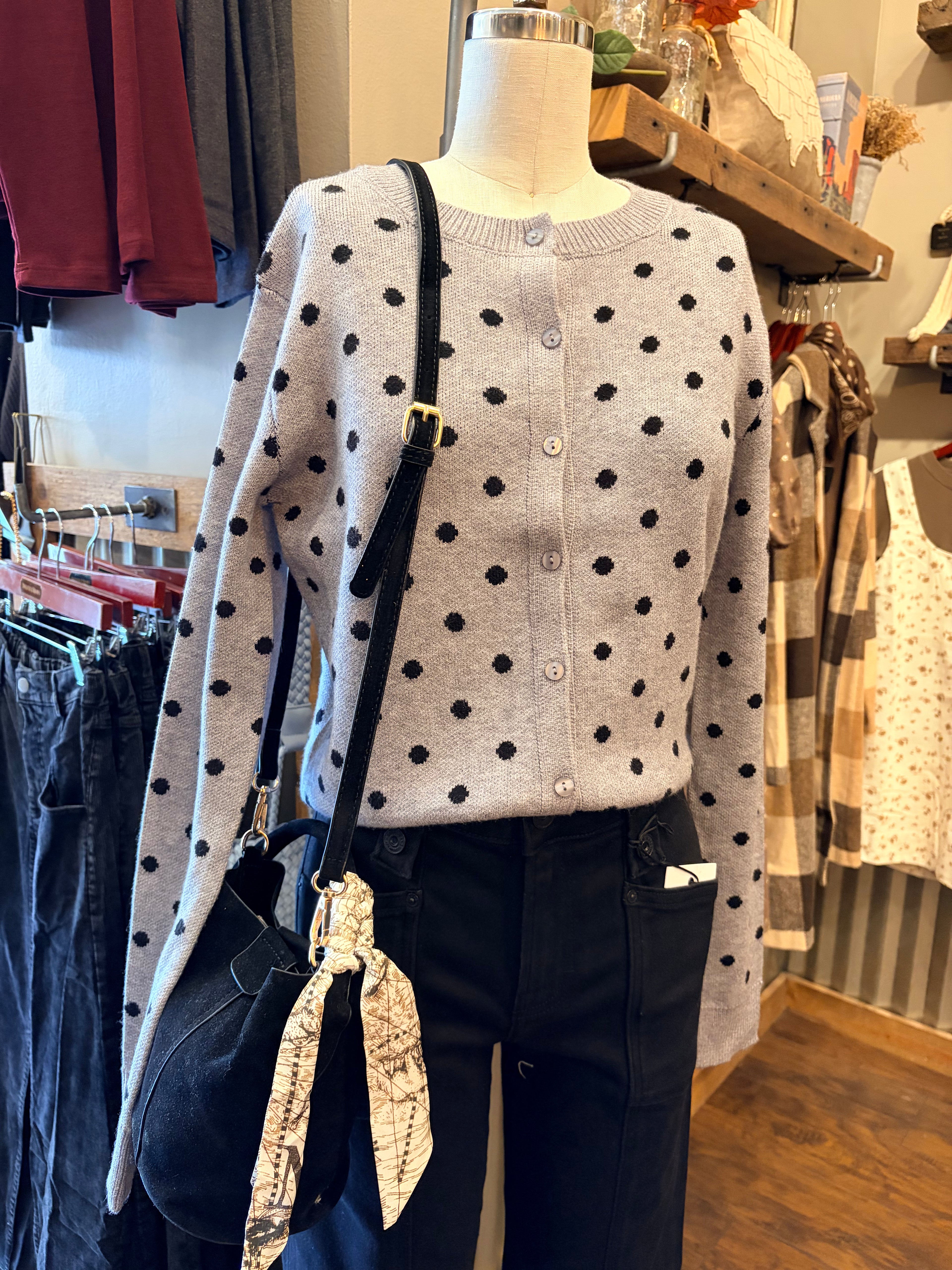 Dot Cardigan