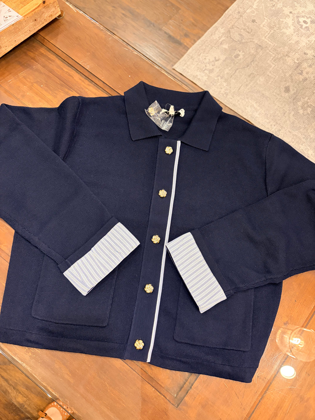 Navy Cardigan