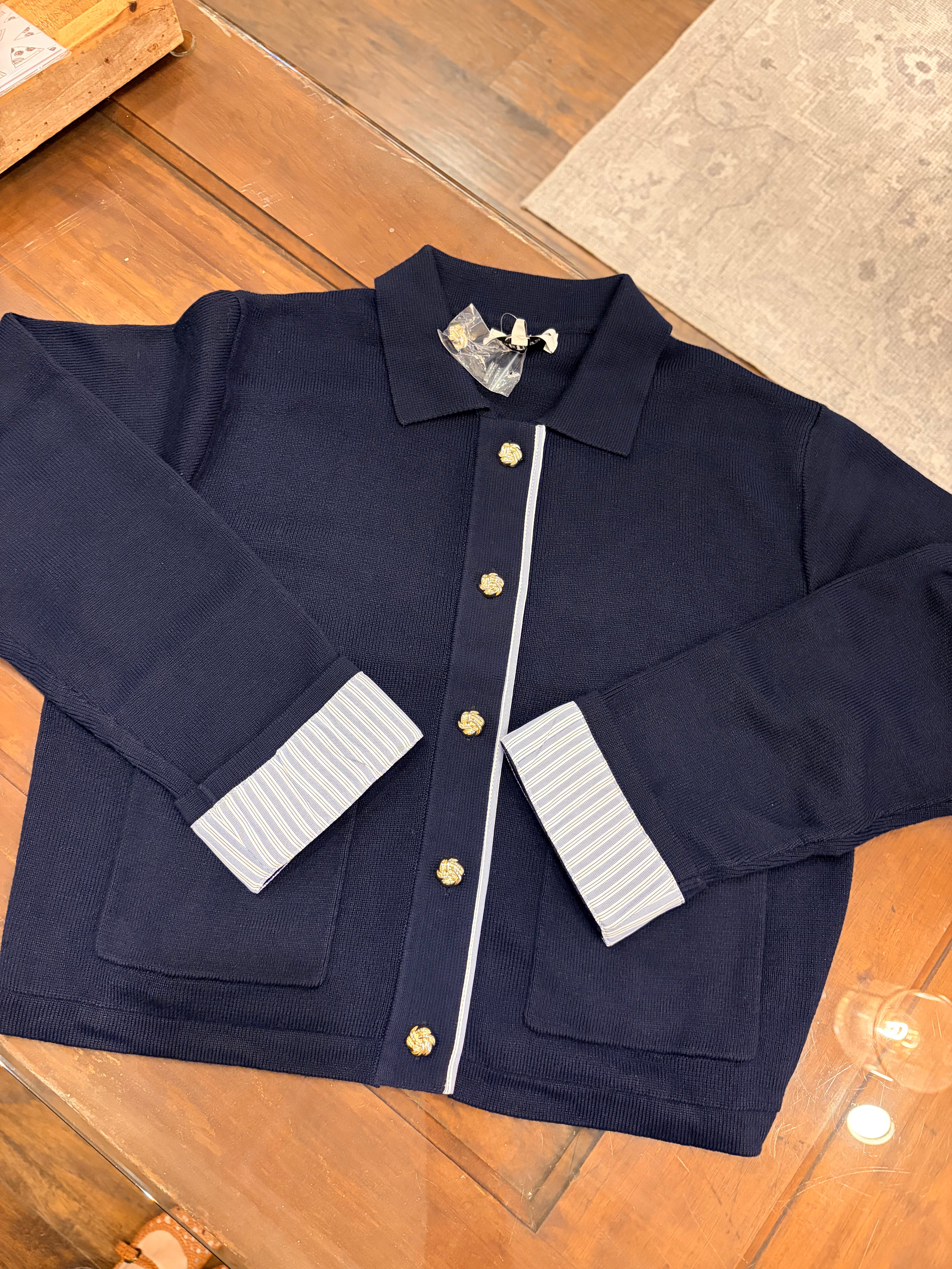 Navy Cardigan