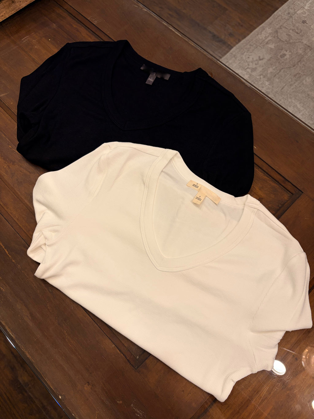 Rounded V Neck