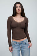 Lace Trim Top