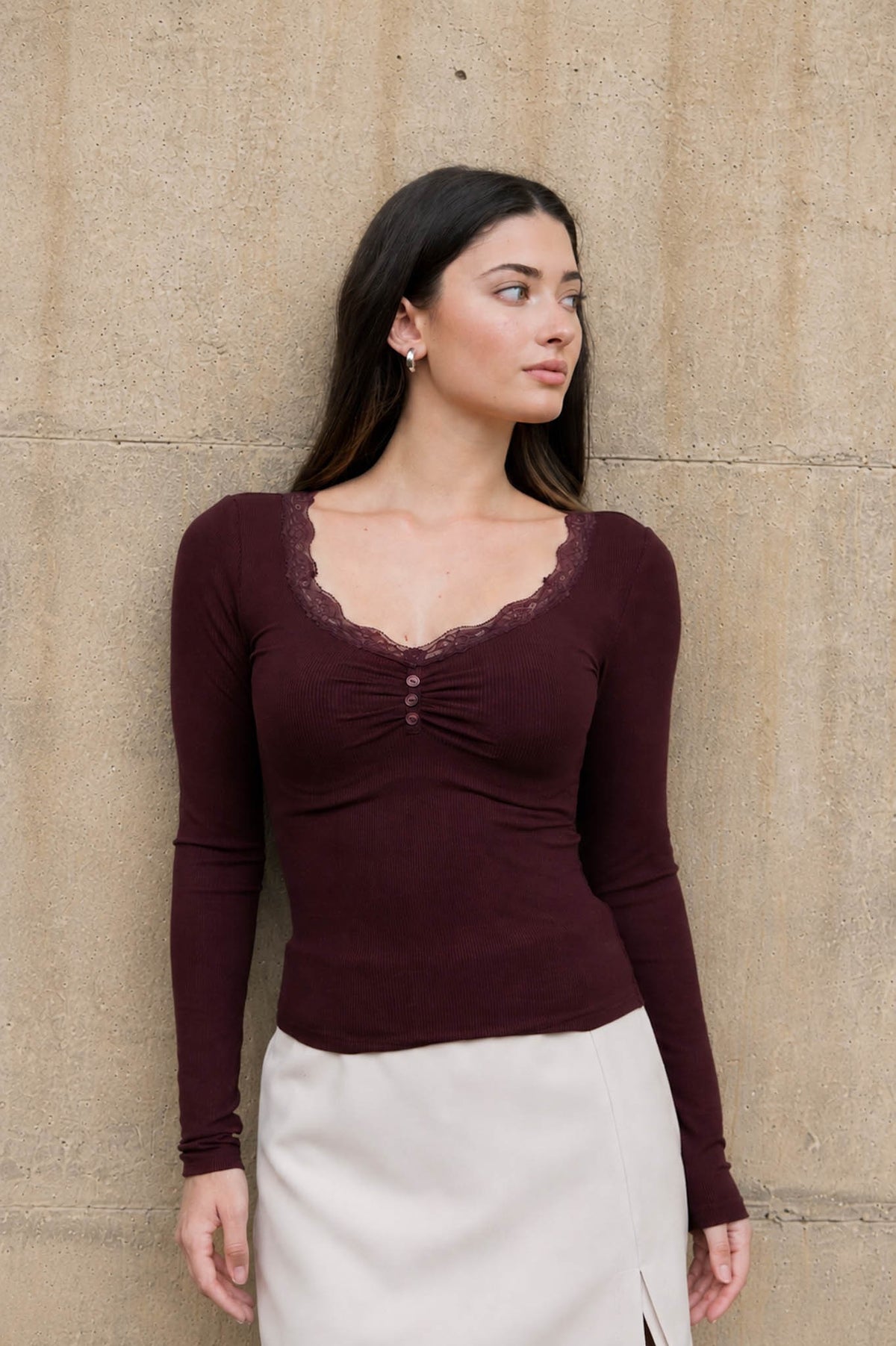 Lace Trim Top