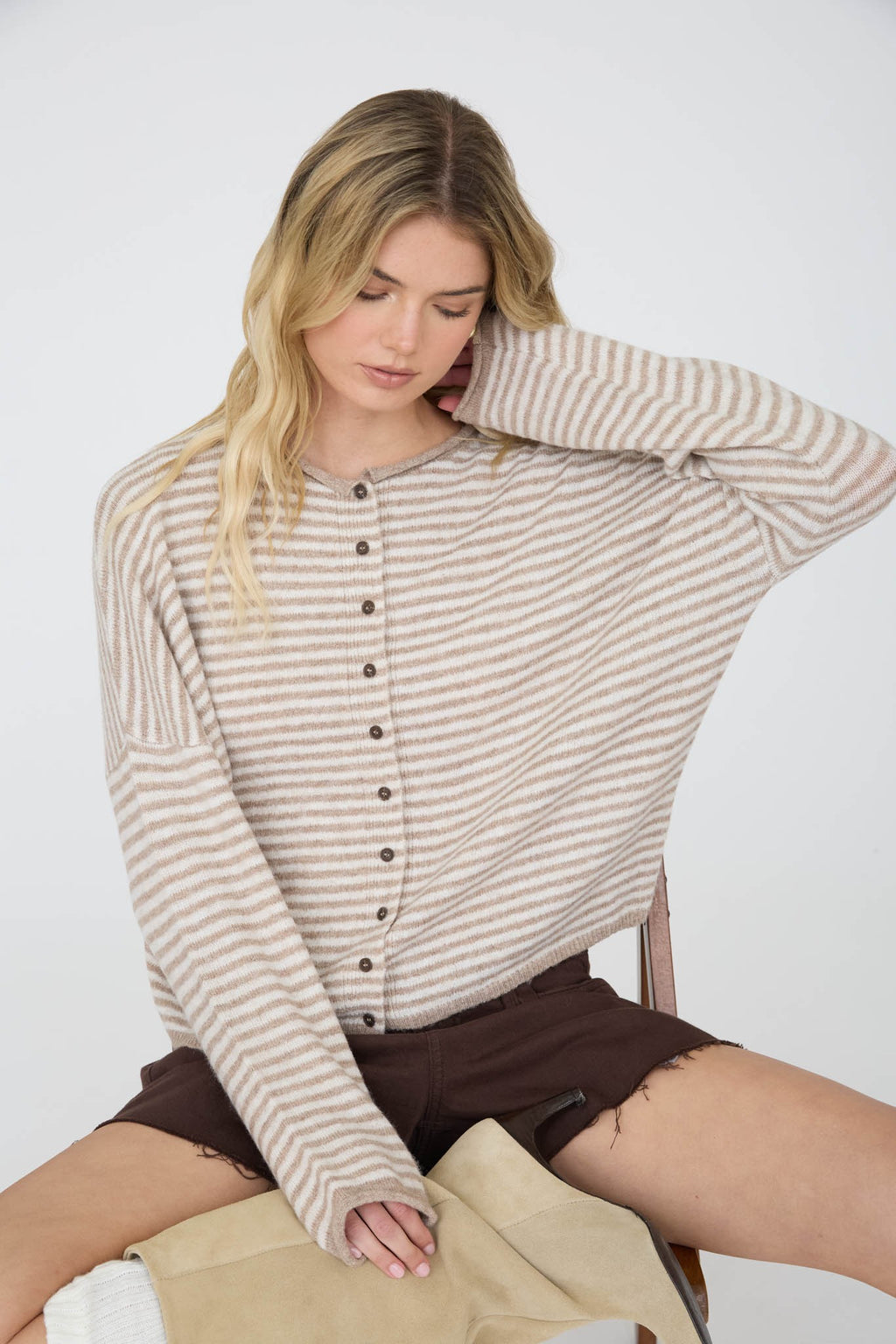 Striped Cardigan