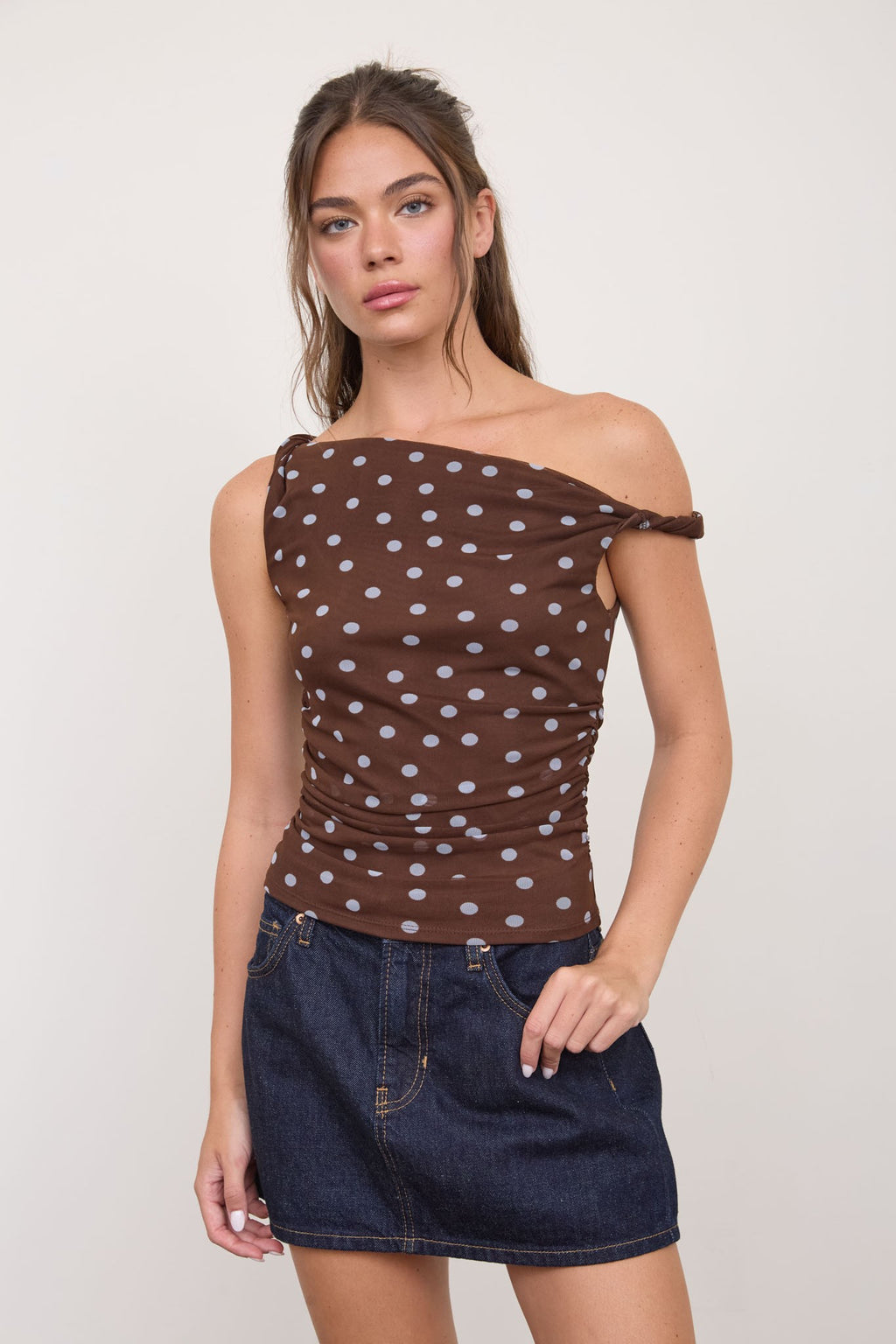 Mesh Twist Top