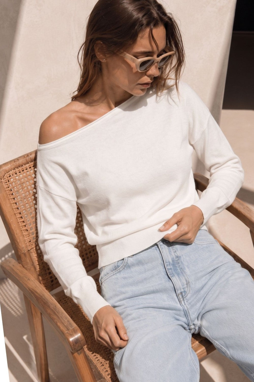 Off Shoulder Knit