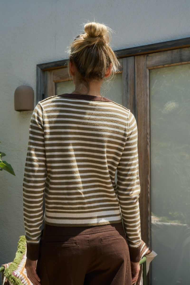 Olive Mix Cardigan