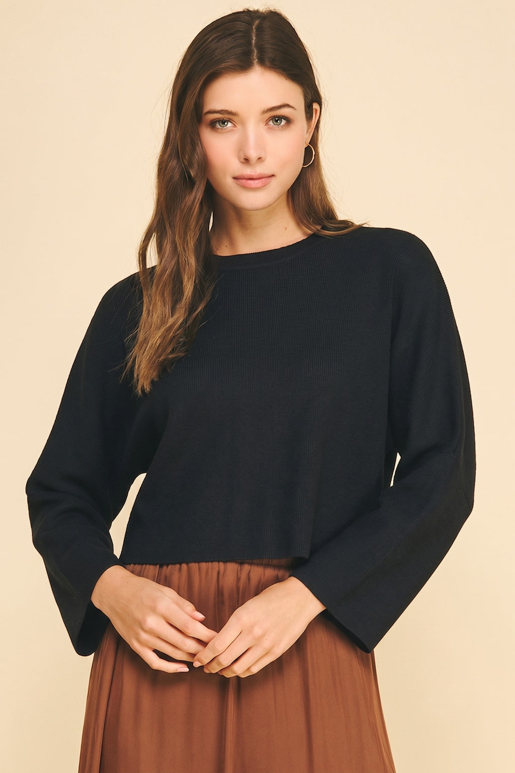 Gathered Back Sweater