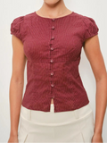 Polka Cap Sleeve