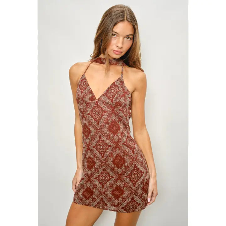 Paisley Mini Dress