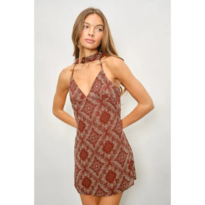Paisley Mini Dress