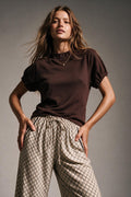 Pleated Short Sleeve