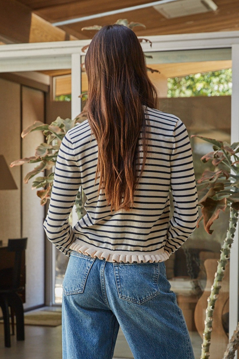 Ruffle Cardigan