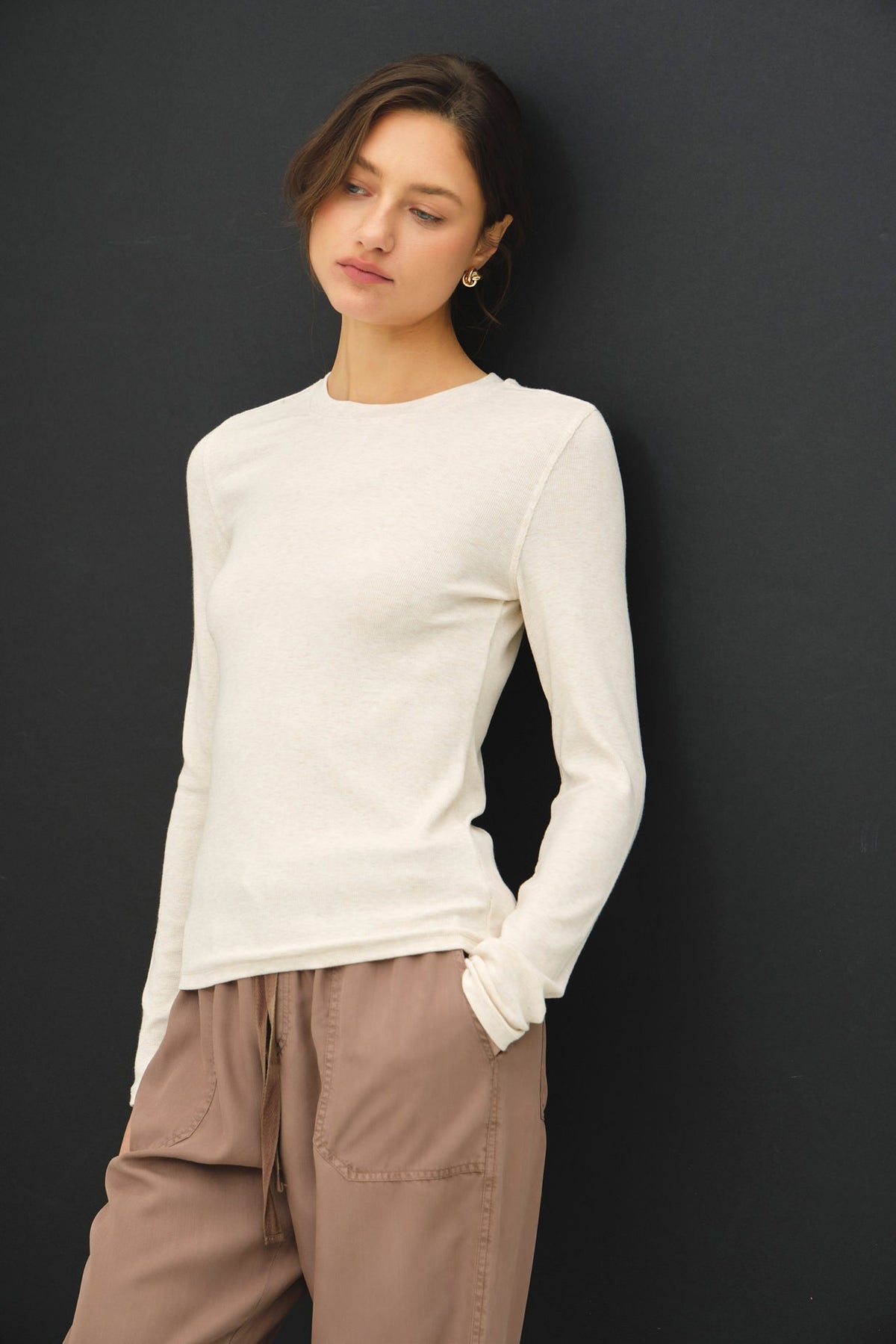 Ribbed Crewneck