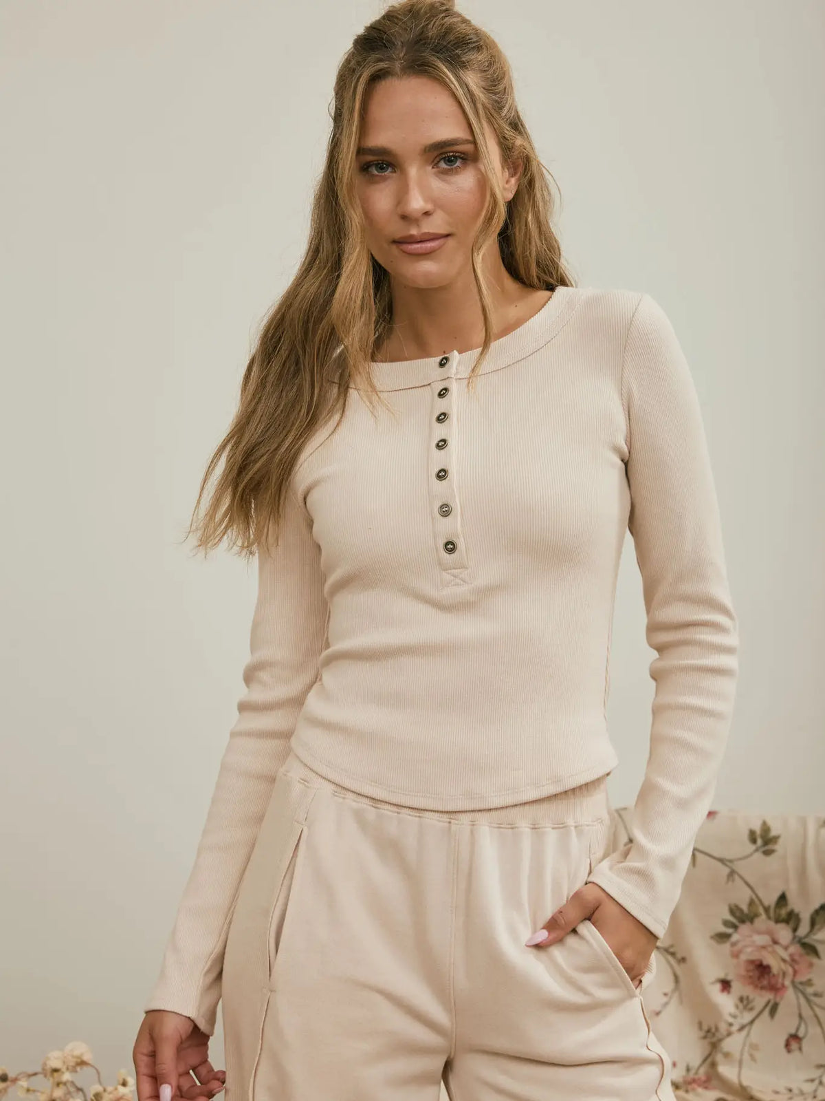 Ribbed Henley