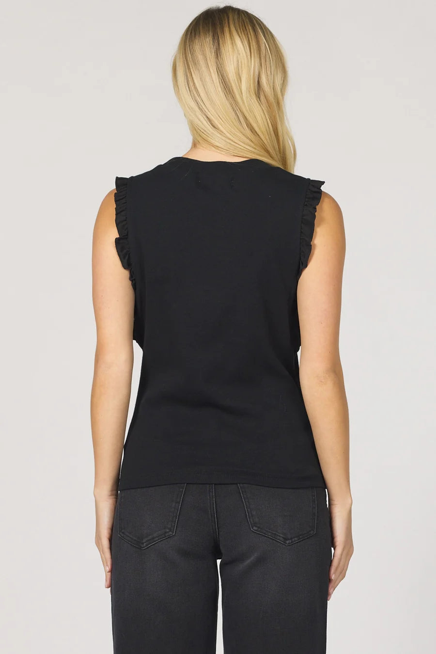 Sleeveless Ruffle