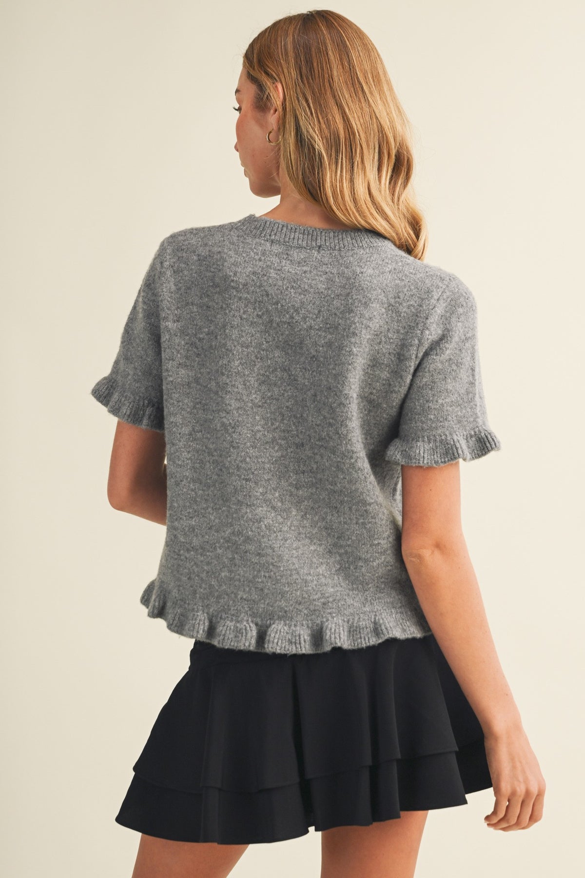 Ruffle Trim Top