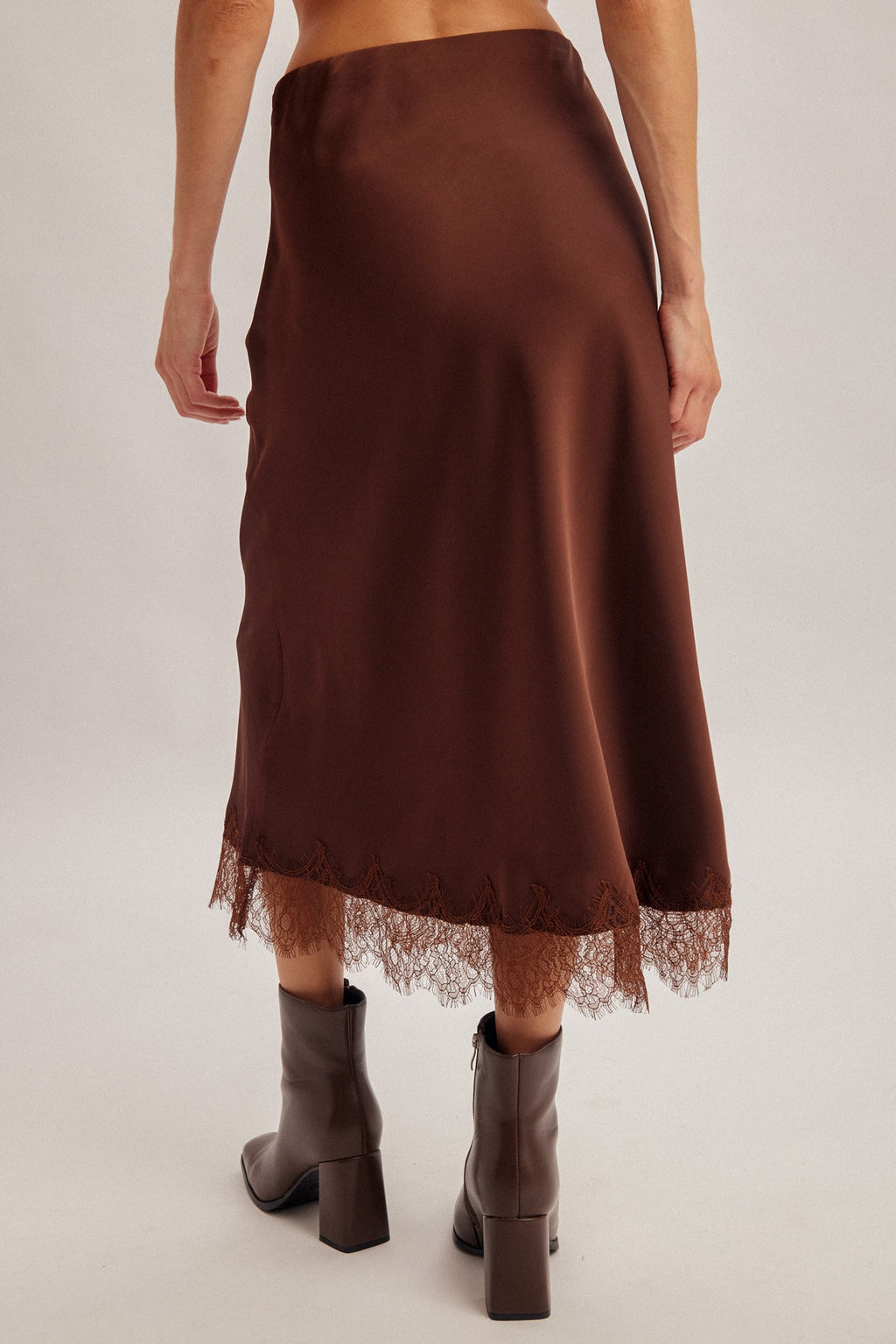 Satin Midi Skirt